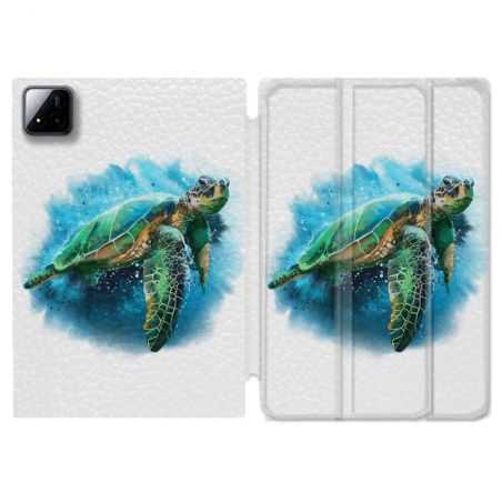 Coque Renforcée Pour Xiaomi Pad 7 / 7 Pro Animal Tortue Blanche multicolore