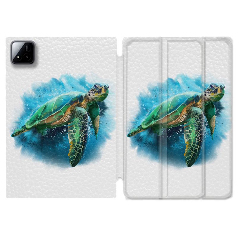 Coque Renforcée Pour Xiaomi Pad 7 / 7 Pro Animal Tortue Blanche multicolore