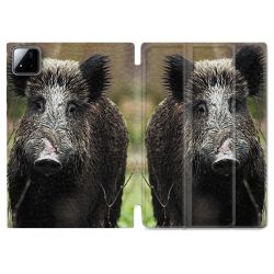 Coque Renforcée Pour Xiaomi Pad 7 / 7 Pro Chasse Sanglier bois