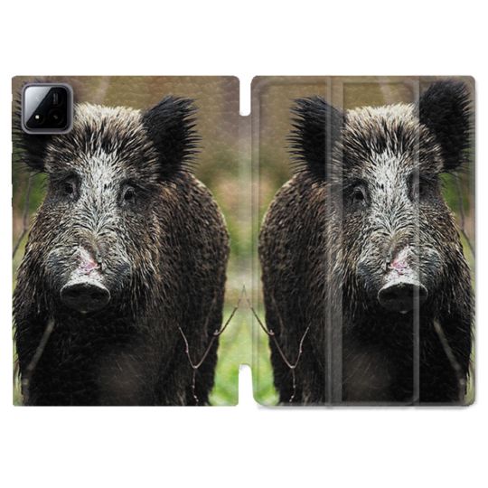 Coque Renforcée Pour Xiaomi Pad 7 / 7 Pro Chasse Sanglier bois