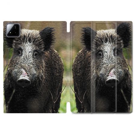 Coque Renforcée Pour Xiaomi Pad 7 / 7 Pro Chasse Sanglier bois