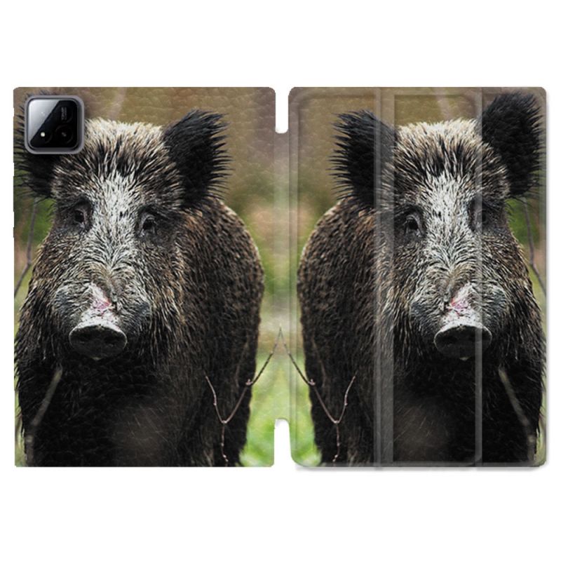 Coque Renforcée Pour Xiaomi Pad 7 / 7 Pro Chasse Sanglier bois