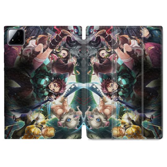 Coque Renforcée Pour Xiaomi Pad 7 / 7 Pro Manga Demon Slayer Groupe