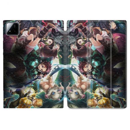 Coque Renforcée Pour Xiaomi Pad 7 / 7 Pro Manga Demon Slayer Groupe