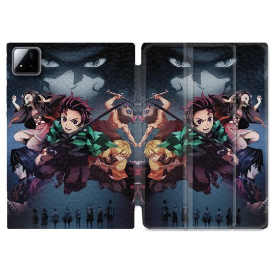 Coque Renforcée Pour Xiaomi Pad 7 / 7 Pro Manga Demon Slayer Noir