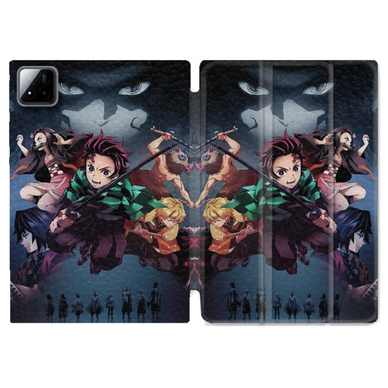 Coque Renforcée Pour Xiaomi Pad 7 / 7 Pro Manga Demon Slayer Noir