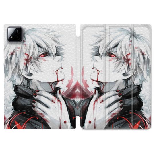 Coque Renforcée Pour Xiaomi Pad 7 / 7 Pro Manga Tokyo Ghoul Kaneki Blanc
