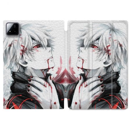 Coque Renforcée Pour Xiaomi Pad 7 / 7 Pro Manga Tokyo Ghoul Kaneki Blanc
