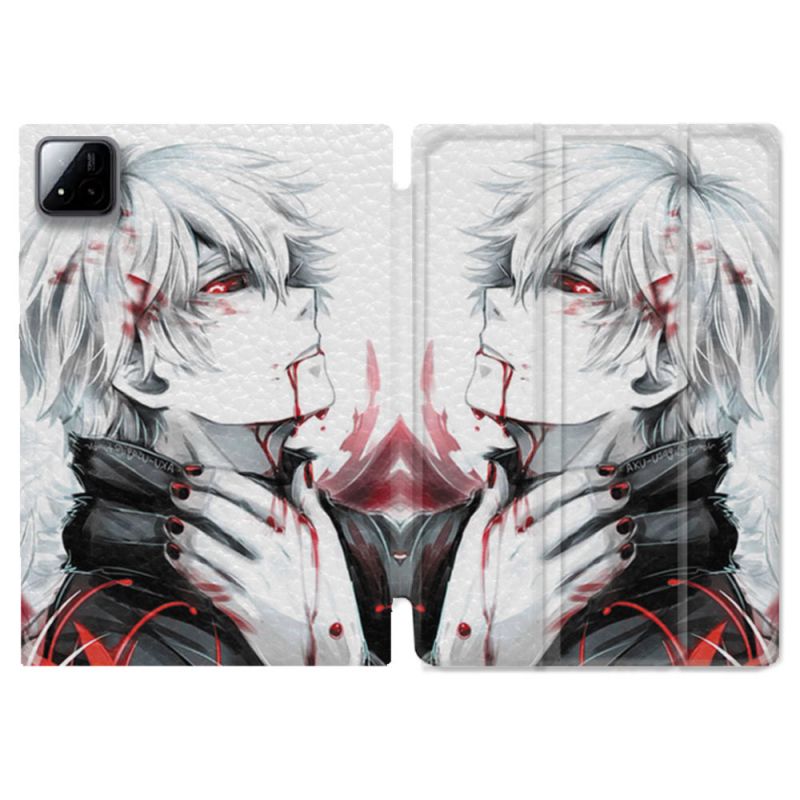Coque Renforcée Pour Xiaomi Pad 7 / 7 Pro Manga Tokyo Ghoul Kaneki Blanc