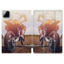 Coque Renforcée Pour Xiaomi Pad 7 / 7 Pro Moto Cross Soleil