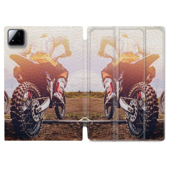 Coque Renforcée Pour Xiaomi Pad 7 / 7 Pro Moto Cross Soleil