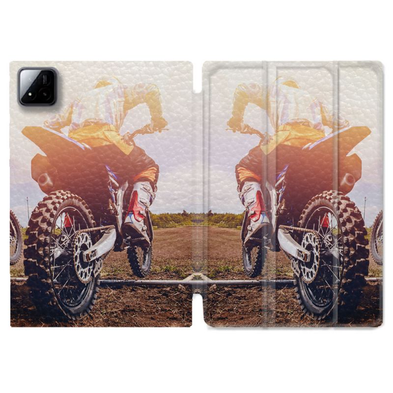 Coque Renforcée Pour Xiaomi Pad 7 / 7 Pro Moto Cross Soleil