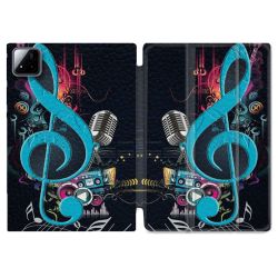 Coque Renforcée Pour Xiaomi Pad 7 / 7 Pro Musique Cle Sol Bleu