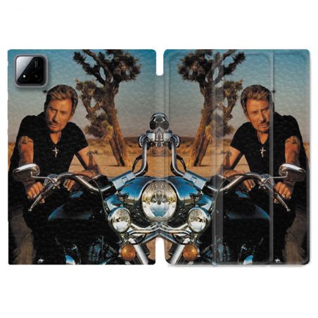 Coque Renforcée Pour Xiaomi Pad 7 / 7 Pro Musique Johnny Hallyday Moto