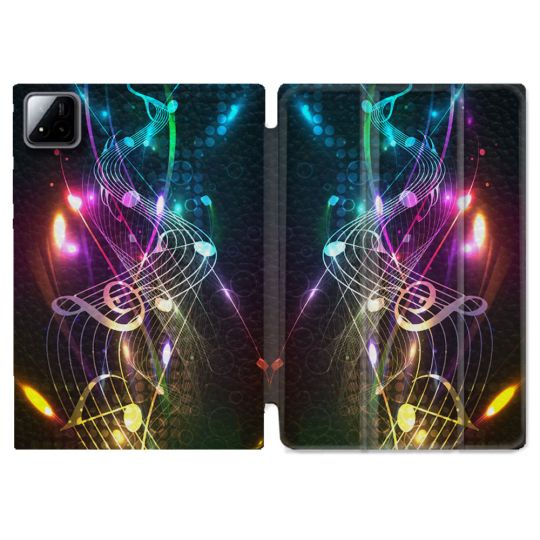 Coque Renforcée Pour Xiaomi Pad 7 / 7 Pro Musique Partition Multicolore