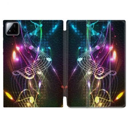 Coque Renforcée Pour Xiaomi Pad 7 / 7 Pro Musique Partition Multicolore