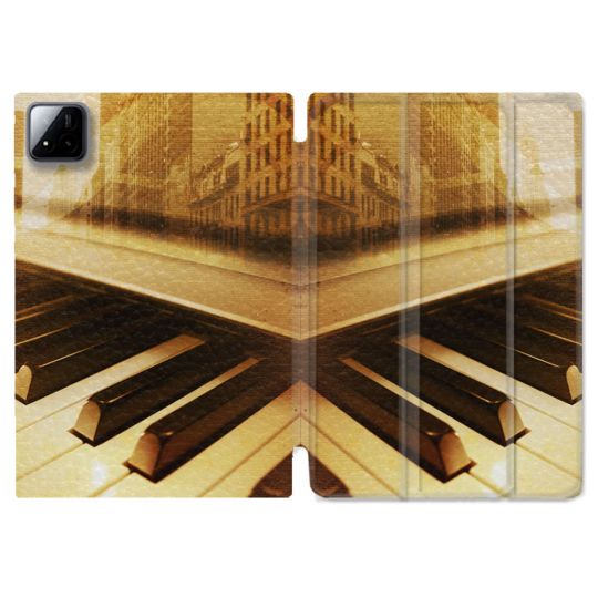 Coque Renforcée Pour Xiaomi Pad 7 / 7 Pro Musique Piano Retro