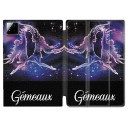 Coque Renforcée Pour Xiaomi Pad 7 / 7 Pro Signe Zodiaque 2 Gémeaux
