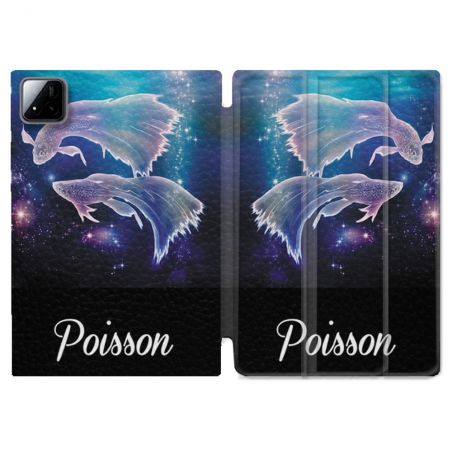 Coque Renforcée Pour Xiaomi Pad 7 / 7 Pro Signe Zodiaque 2 Poisson