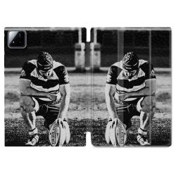 Coque Renforcée Pour Xiaomi Pad 7 / 7 Pro Sport Rugby Noir Blanc