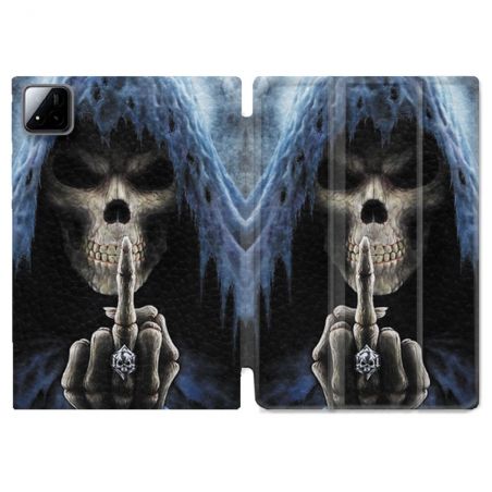 Coque Renforcée Pour Xiaomi Pad 7 / 7 Pro Tete de Mort Doigt