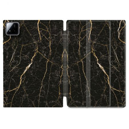 Coque Renforcée Pour Xiaomi Pad 7 / 7 Pro Texture Marbre Noir