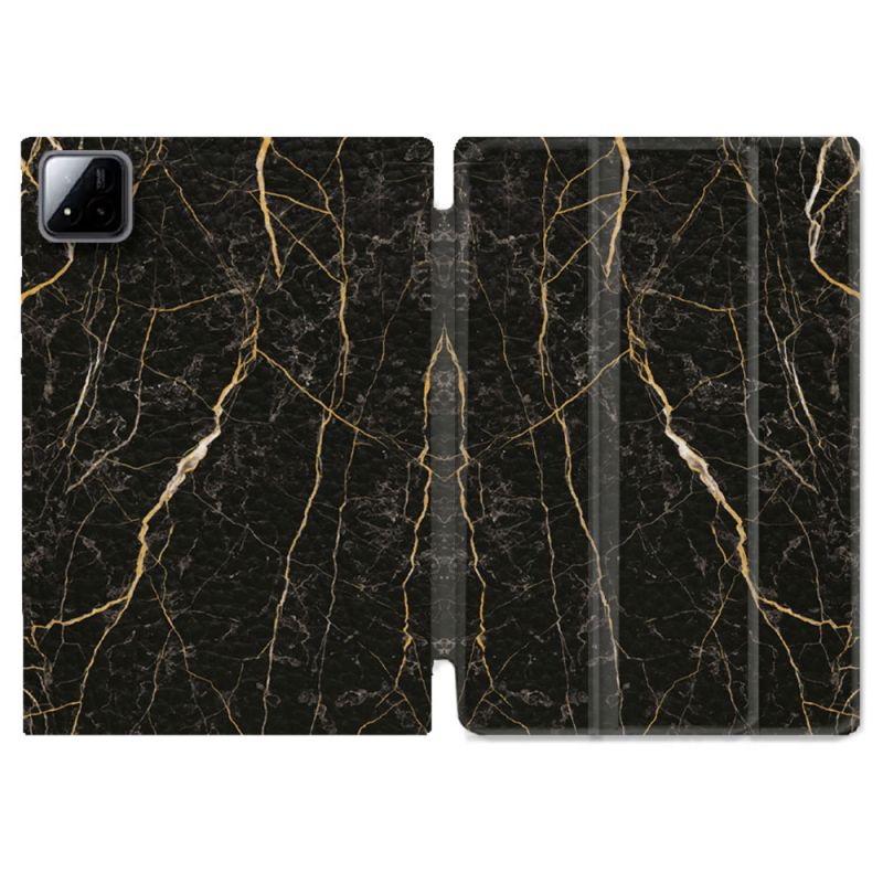 Coque Renforcée Pour Xiaomi Pad 7 / 7 Pro Texture Marbre Noir