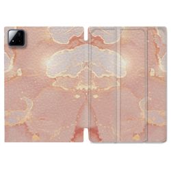 Coque Renforcée Pour Xiaomi Pad 7 / 7 Pro Texture Marbre Rose