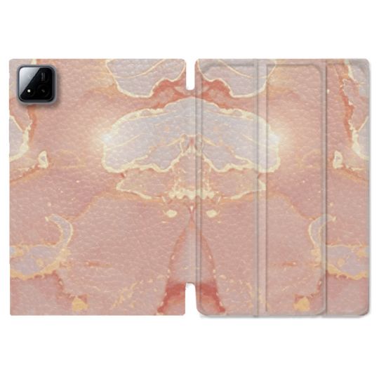 Coque Renforcée Pour Xiaomi Pad 7 / 7 Pro Texture Marbre Rose