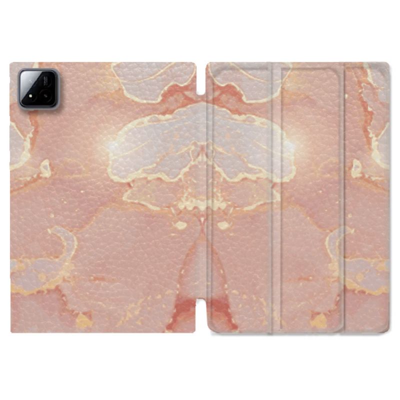 Coque Renforcée Pour Xiaomi Pad 7 / 7 Pro Texture Marbre Rose