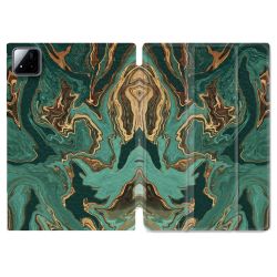Coque Renforcée Pour Xiaomi Pad 7 / 7 Pro Texture Marbre Vert
