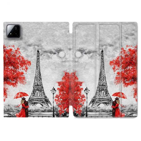 Coque Renforcée Pour Xiaomi Pad 7 / 7 Pro Voyage France Paris Rouge