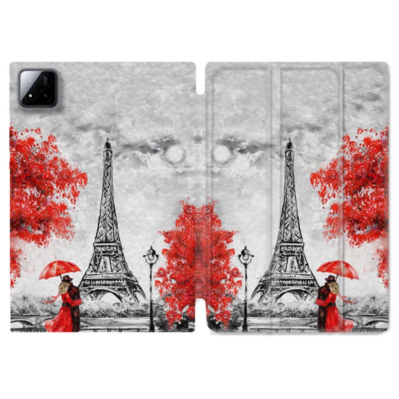 Coque Renforcée Pour Xiaomi Pad 7 / 7 Pro Voyage France Paris Rouge