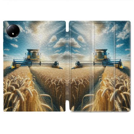 Coque Renforcée Pour Xiaomi Redmi Pad SE 8.7 Agriculture Moissonneuse Blé