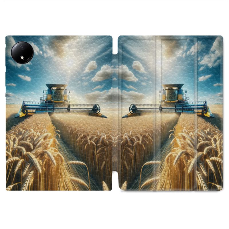 Coque Renforcée Pour Xiaomi Redmi Pad SE 8.7 Agriculture Moissonneuse Blé