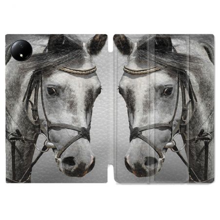 Coque Renforcée Pour Xiaomi Redmi Pad SE 8.7 Animal Cheval Blanc