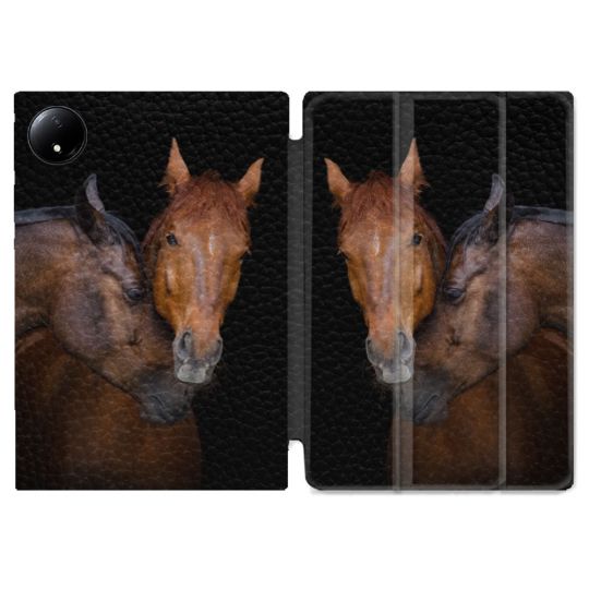 Coque Renforcée Pour Xiaomi Redmi Pad SE 8.7 Animal Cheval Marron