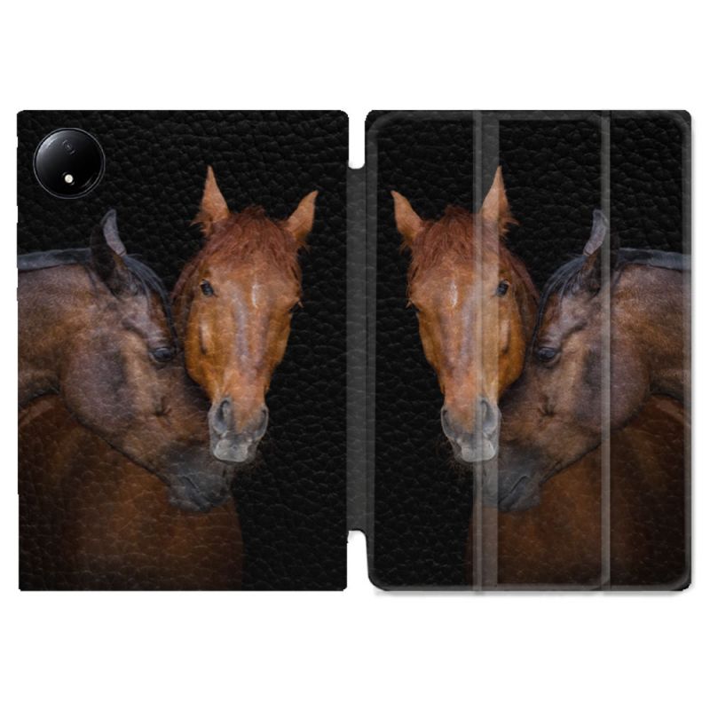 Coque Renforcée Pour Xiaomi Redmi Pad SE 8.7 Animal Cheval Marron