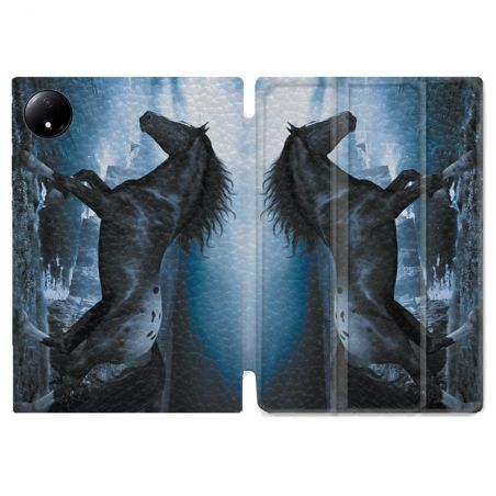 Coque Renforcée Pour Xiaomi Redmi Pad SE 8.7 Animal Cheval Noir