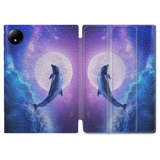 Coque Renforcée Pour Xiaomi Redmi Pad SE 8.7 Animal Dauphin Vague