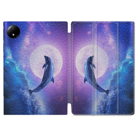 Coque Renforcée Pour Xiaomi Redmi Pad SE 8.7 Animal Dauphin Vague