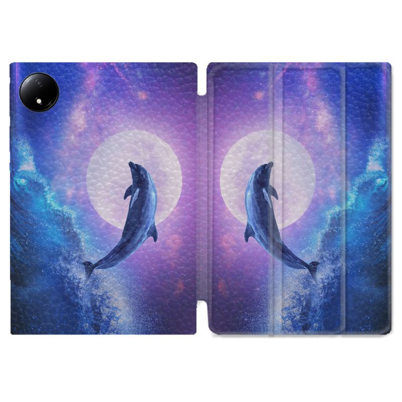 Coque Renforcée Pour Xiaomi Redmi Pad SE 8.7 Animal Dauphin Vague