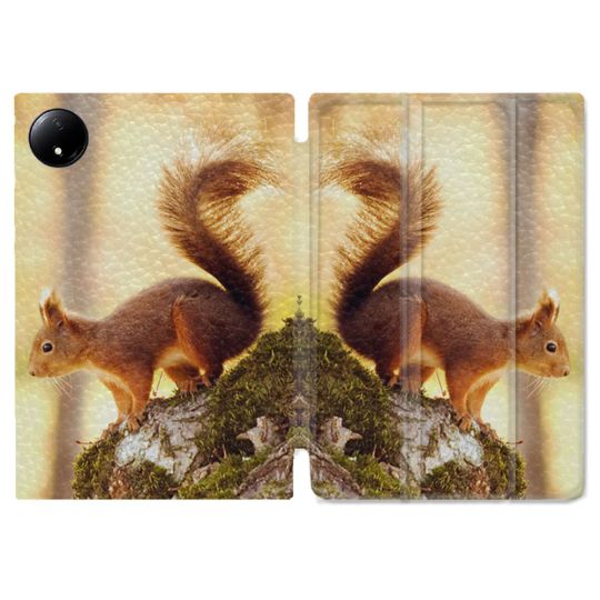 Coque Renforcée Pour Xiaomi Redmi Pad SE 8.7 Animal Ecureuil Bois