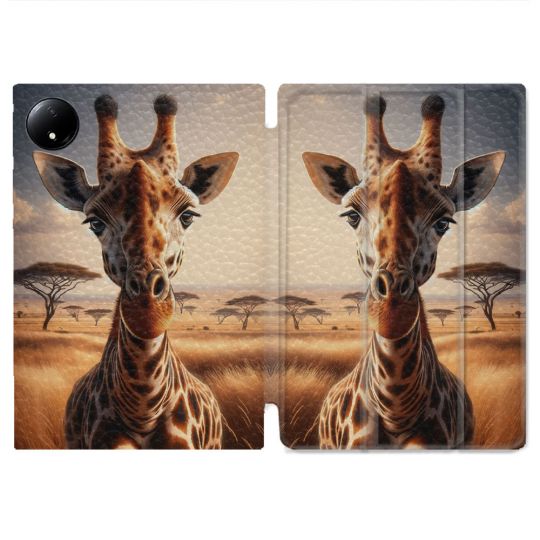 Coque Renforcée Pour Xiaomi Redmi Pad SE 8.7 Animal Girafe Savane