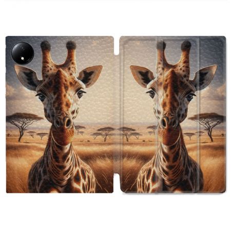 Coque Renforcée Pour Xiaomi Redmi Pad SE 8.7 Animal Girafe Savane