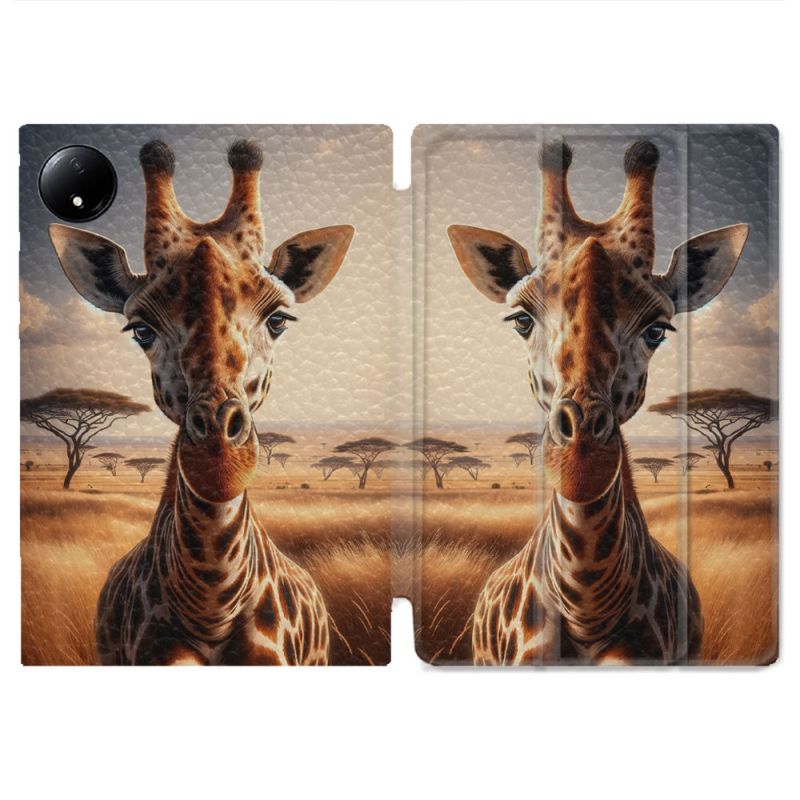 Coque Renforcée Pour Xiaomi Redmi Pad SE 8.7 Animal Girafe Savane