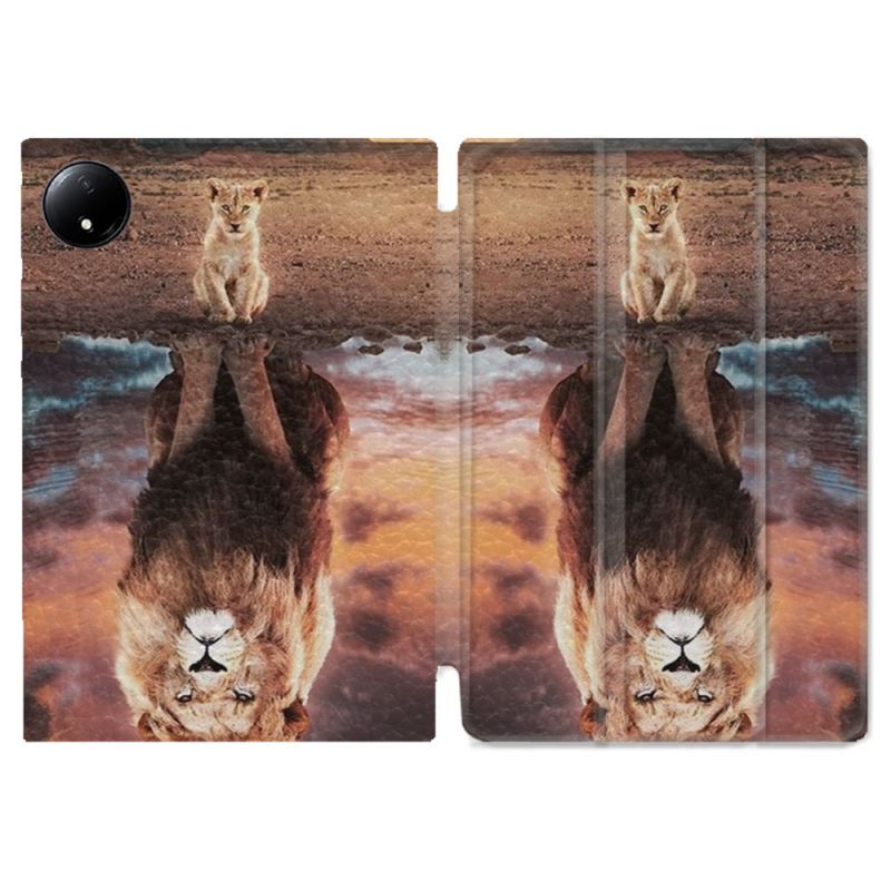 Coque Renforcée Pour Xiaomi Redmi Pad SE 8.7 Animal Lion Reflet