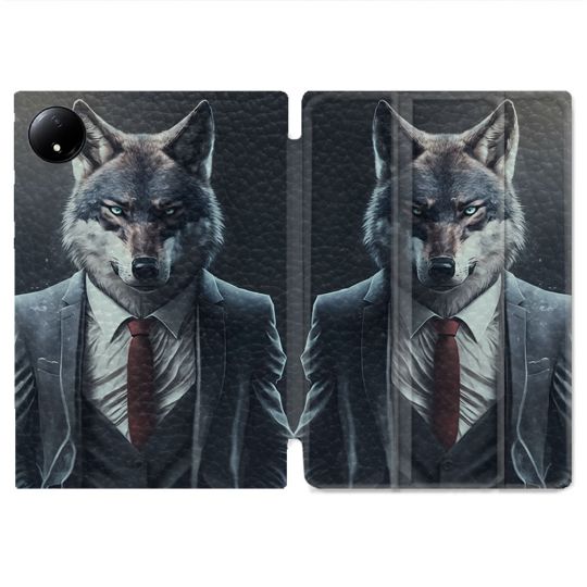 Coque Renforcée Pour Xiaomi Redmi Pad SE 8.7 Animal Loup Business