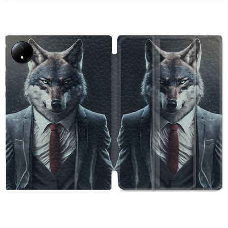 Coque Renforcée Pour Xiaomi Redmi Pad SE 8.7 Animal Loup Business
