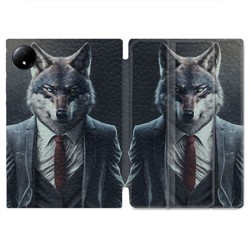 Coque Renforcée Pour Xiaomi Redmi Pad SE 8.7 Animal Loup Business